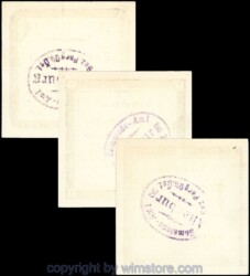 Altenburg, G0026IIIa, Serie 10, 20, 50 Heller, Totenschein Serie D (Auflage 500 Stück); 1