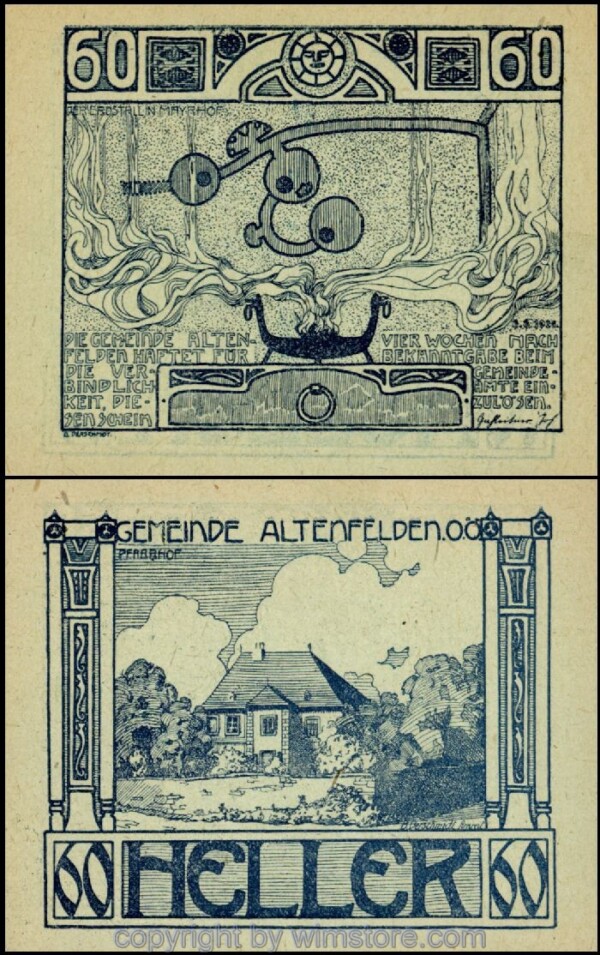 sn100388 Altenfelden, G0027b, 60 Heller; 1