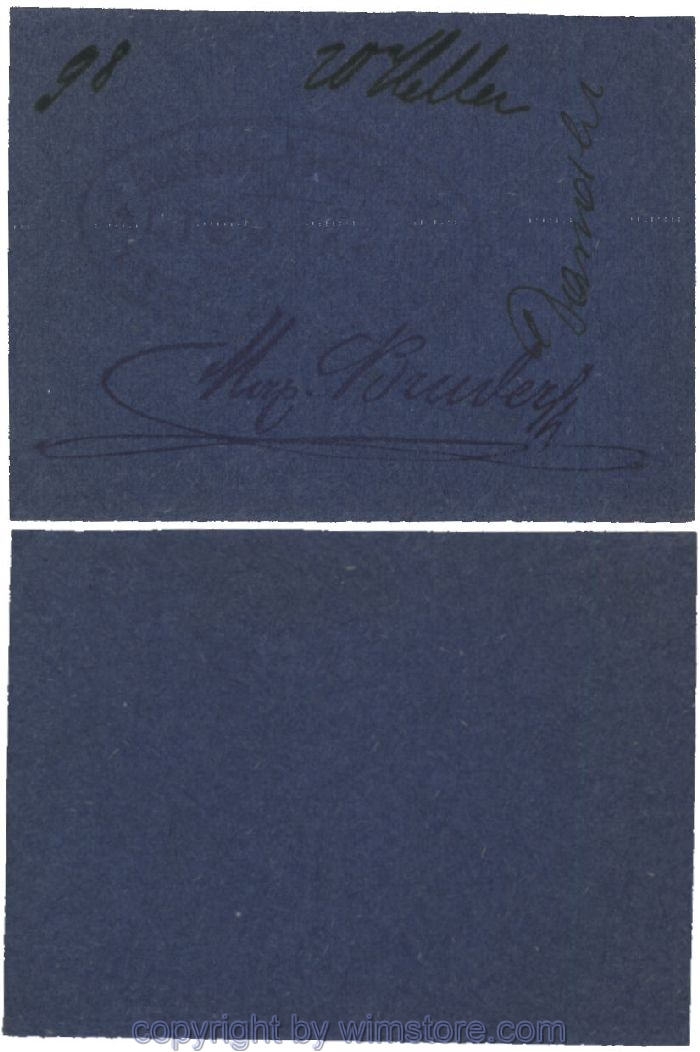 sn100474 Altenmarkt, G0028Id32, 20 Heller, auf Packpapier 2; Erhaltung siehe Bild