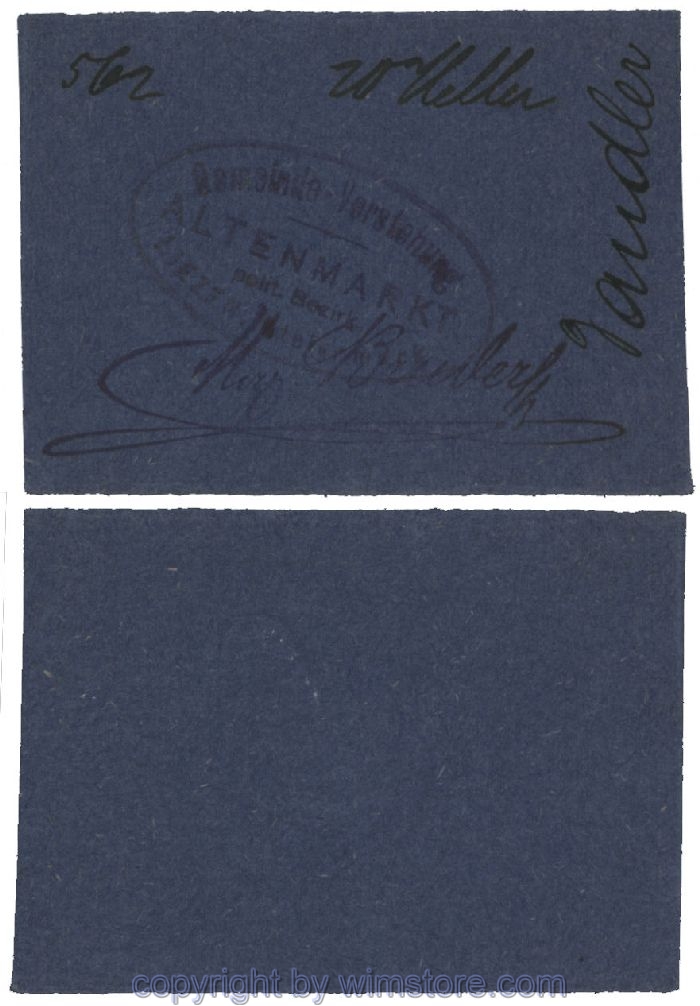 sn100483 Altenmarkt, G0028Id32, 20 Heller, auf Packpapier 2; Erhaltung siehe Bild