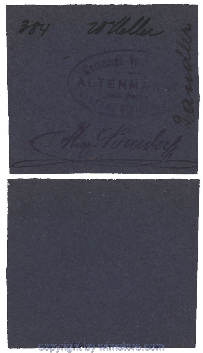 sn100492 Altenmarkt, G0028Id32, 20 Heller, auf Packpapier 3; Erhaltung siehe Bild