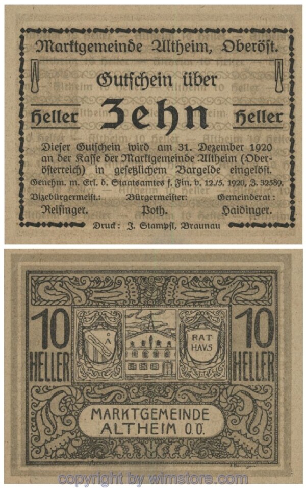 Altheim, G0032aD, 10 Heller, 17; 1