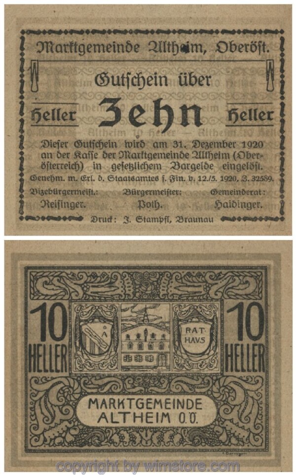 Altheim, G0032aD, 10 Heller, 17; 1-