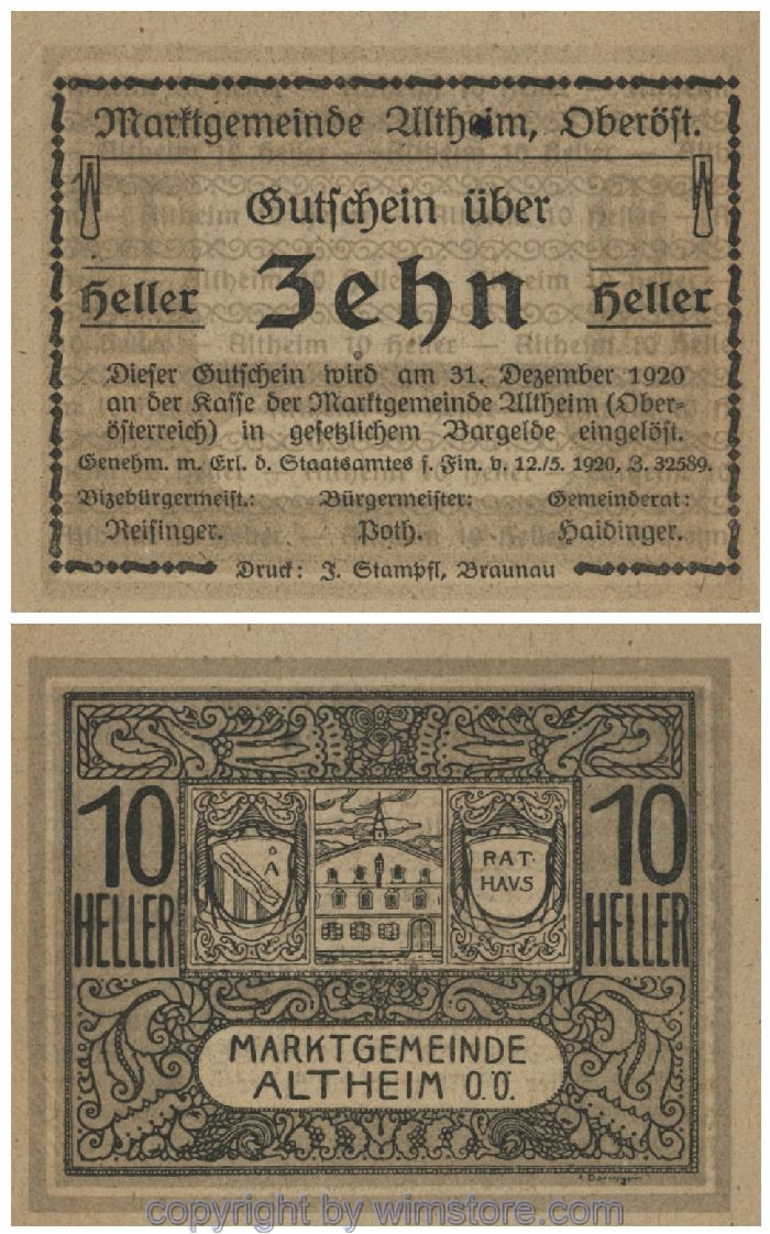 Altheim, G0032aD, 10 Heller, 17; 1-