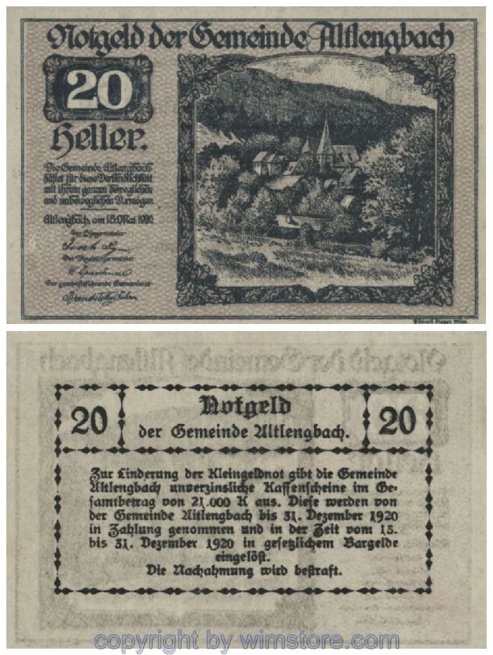 Altlengbach, G0033a, 20 Heller; 1
