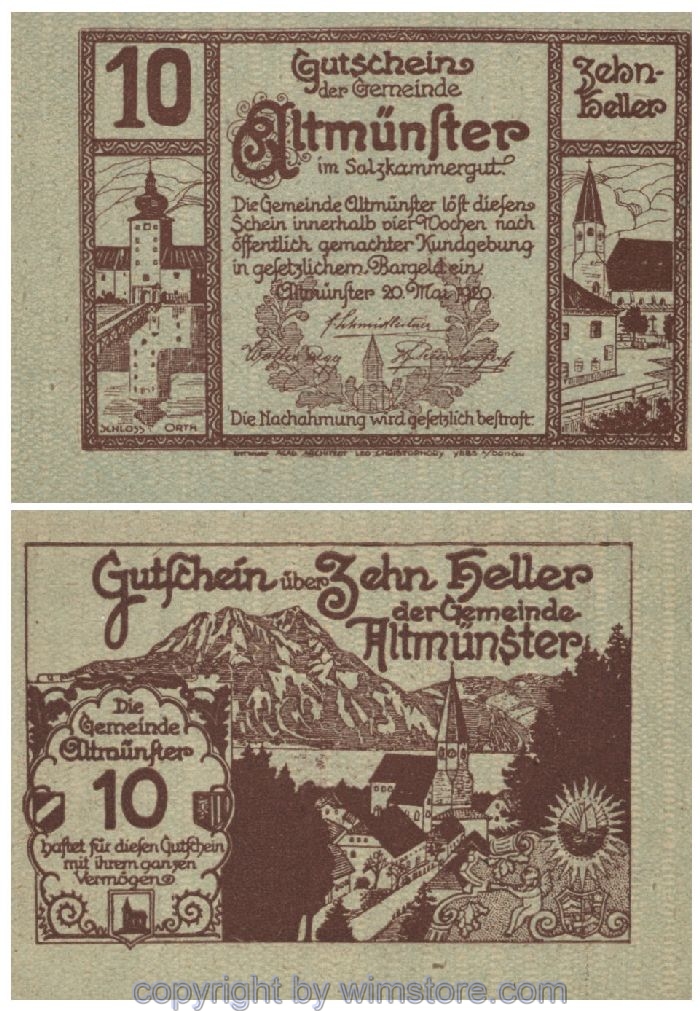 Altmünster, G0034a, 10 Heller; 1