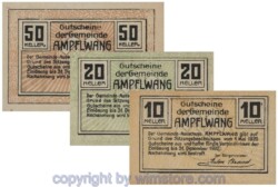 Ampfelwang, G0036a, Serie 10, 20, 50 Heller; 1