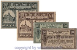 Amstetten, G0037Ia, Serie 10, 20, 50, 50 Heller; 1-