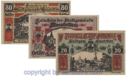 Amstetten, G0037II, Serie 20, 50, 80 Heller; 1-