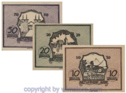 Anif, G0043a, Serie 10, 20, 50 Heller; 1-