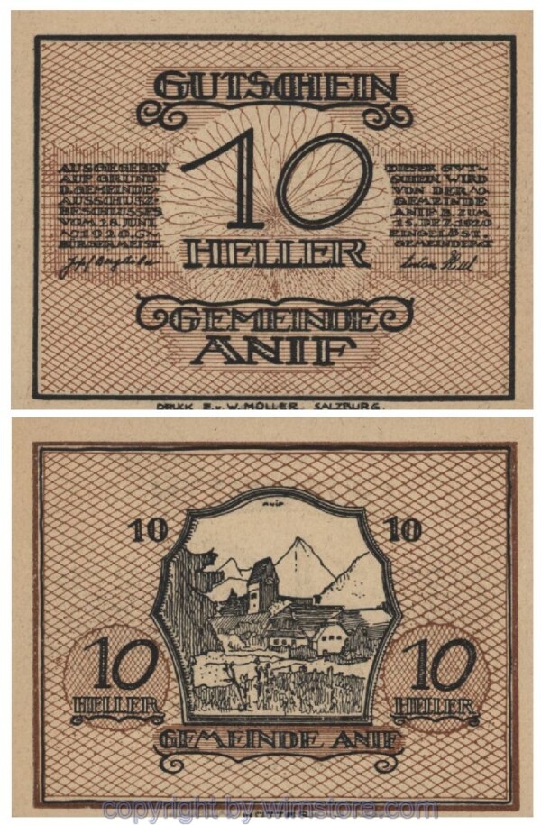 Anif, G0043a, 10 Heller; 1