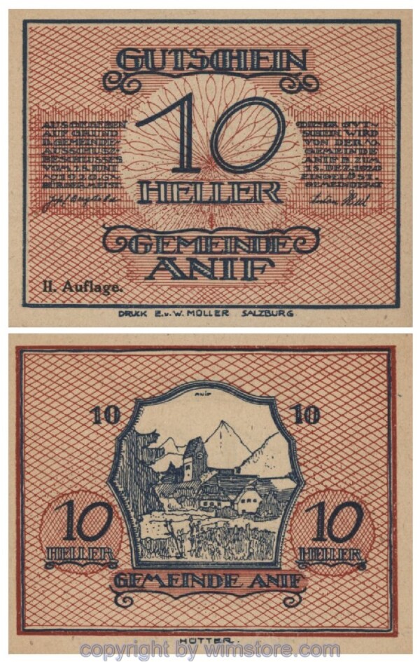 sn100750 Anif, G0043b, 10 Heller; 1