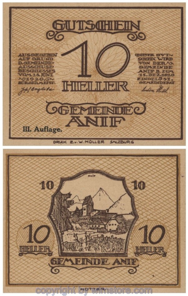 Anif, G0043c, 10 Heller; 1