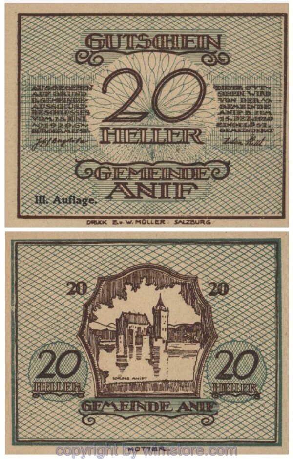 Anif, G0043c, 20 Heller; 1