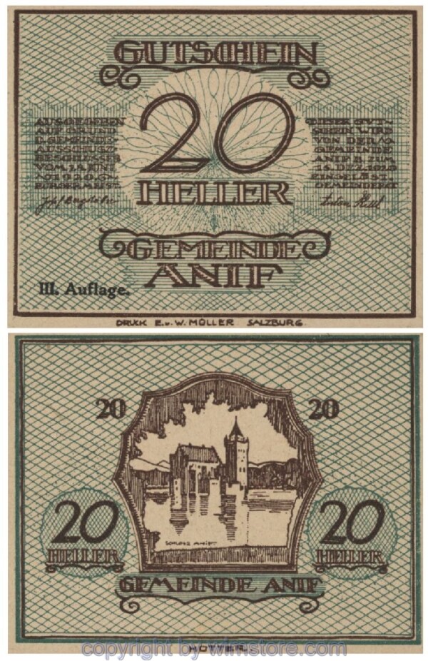 Anif, G0043c, 20 Heller; 1-