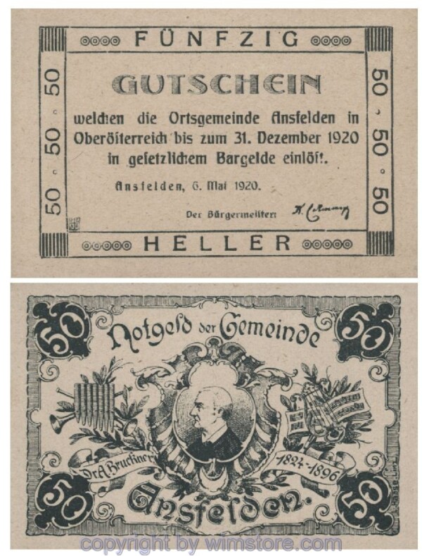 Ansfelden, G0045Ia, 50 Heller; 1
