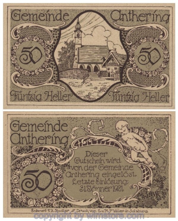 sn100819 Anthering, G0046e, 50 Heller; 1-