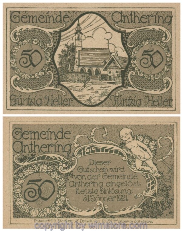 sn100825 Anthering, G0046f, 50 Heller; 1-