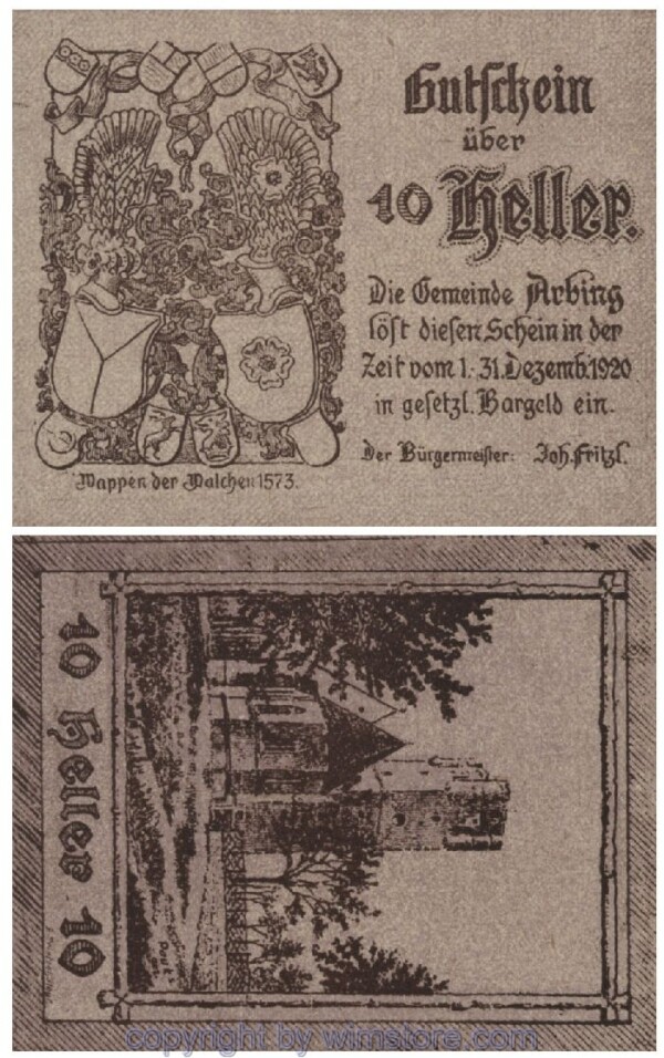 Arbing, G0049a, 10 Heller; 1