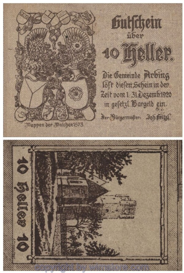 Arbing, G0049b, 10 Heller; 1-