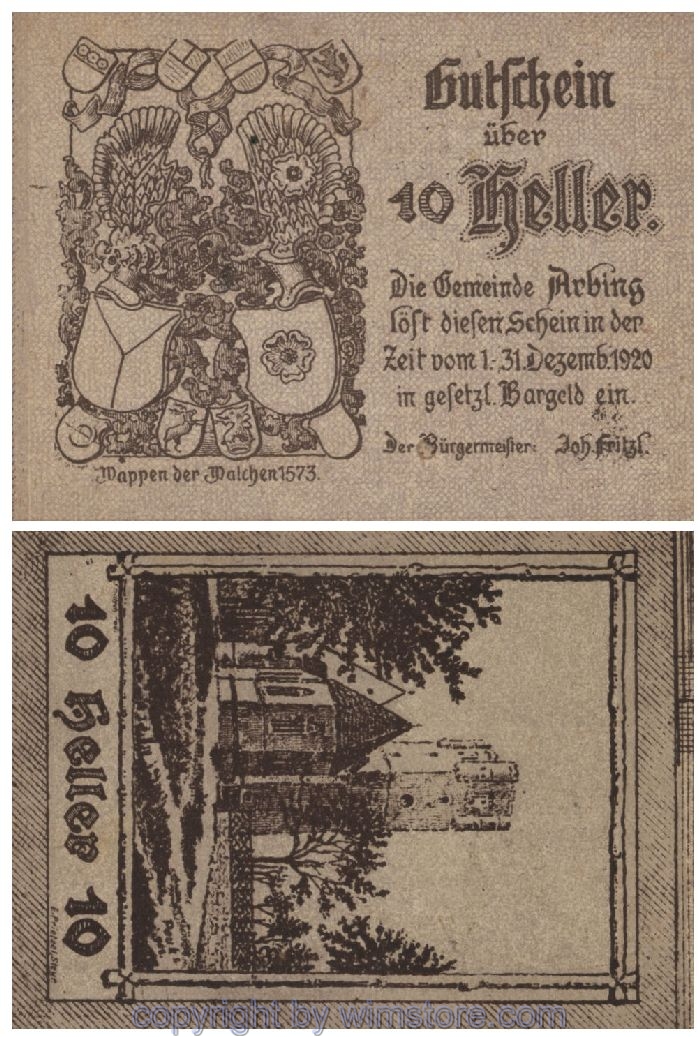 Arbing, G0049b, 10 Heller; 1-