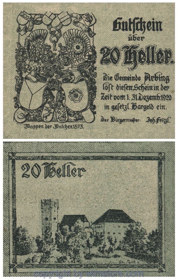 Arbing, G0049b, 20 Heller; 1