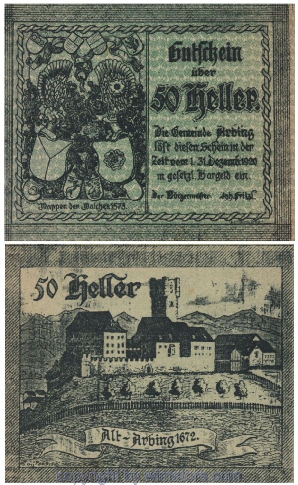 Arbing, G0049c, 50 Heller; 1-