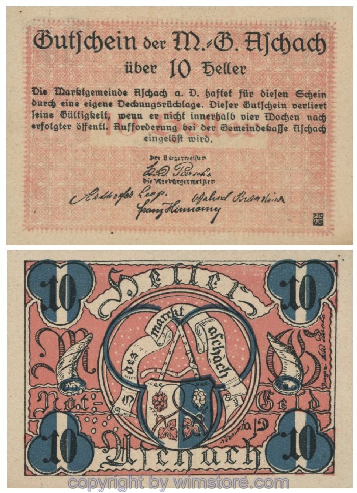 Aschach a.d. Donau, G0053IIb, 10 Heller, 01; 1