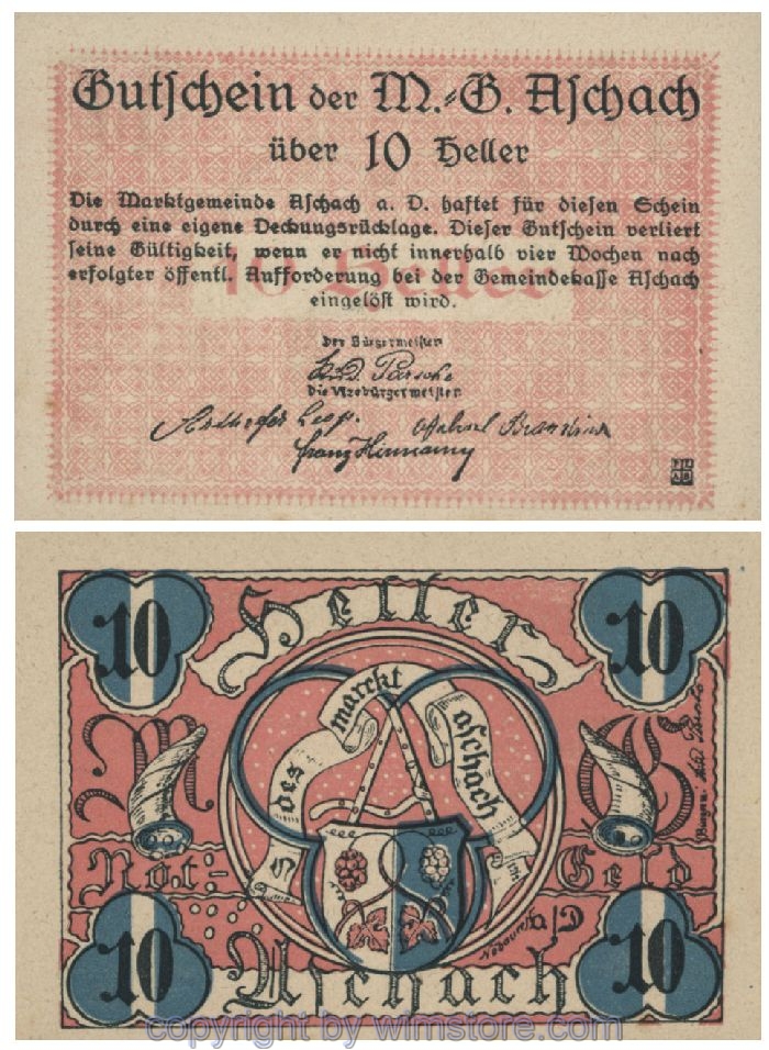 Aschach a.d. Donau, G0053IIb, 10 Heller, 01; 1-