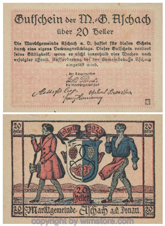 Aschach a.d. Donau, G0053IIb, 20 Heller, 02; 1-