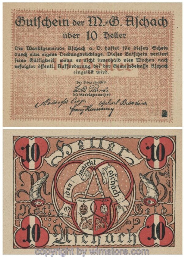 Aschach a.d. Donau, G0053IIb, 10 Heller, 25; 1