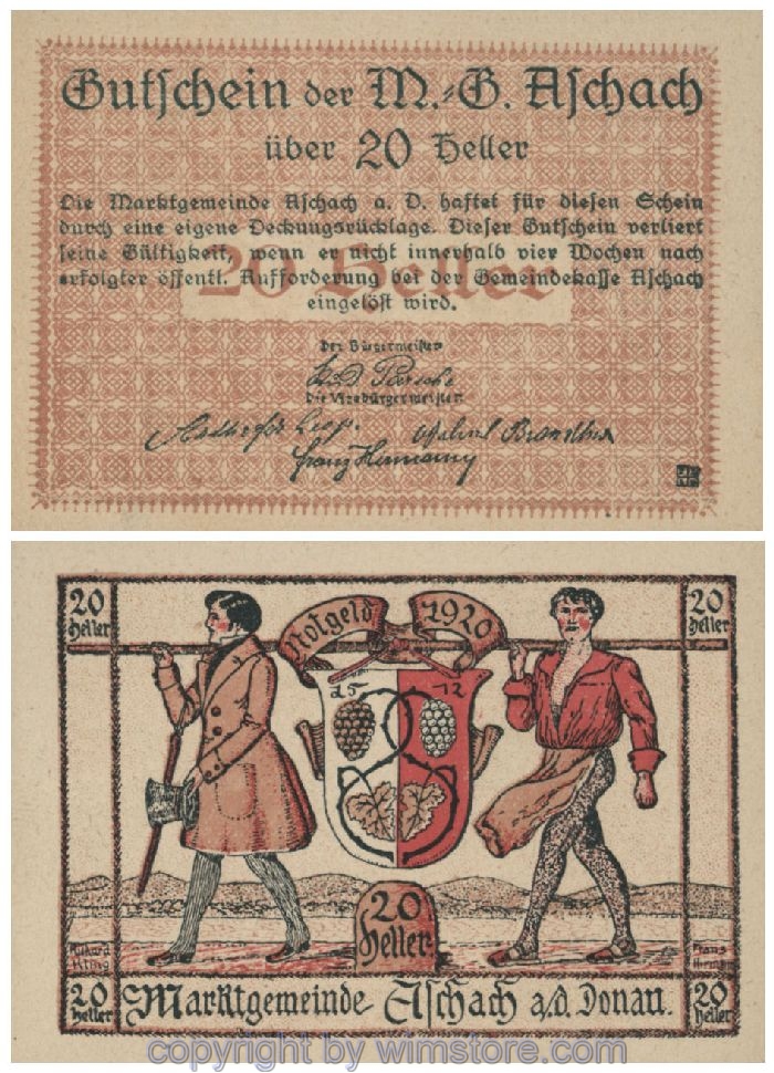 Aschach a.d. Donau, G0053IIb, 20 Heller, 26; 1