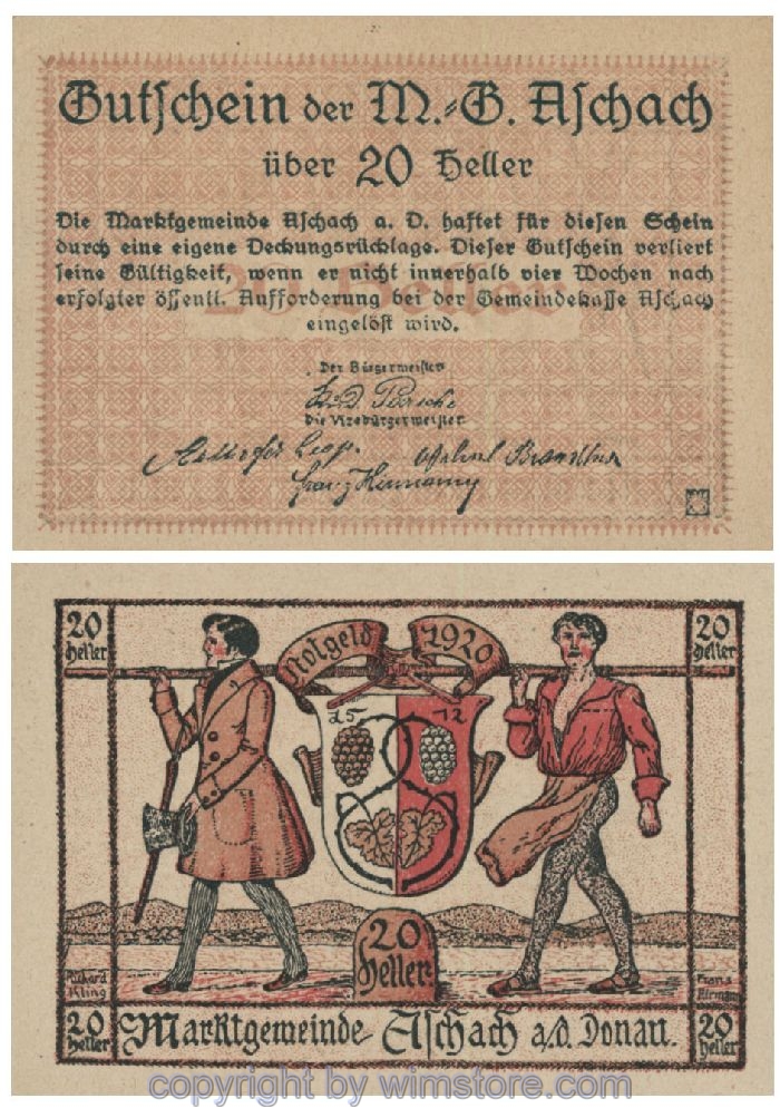 Aschach a.d. Donau, G0053IIb, 20 Heller, 26; 1-