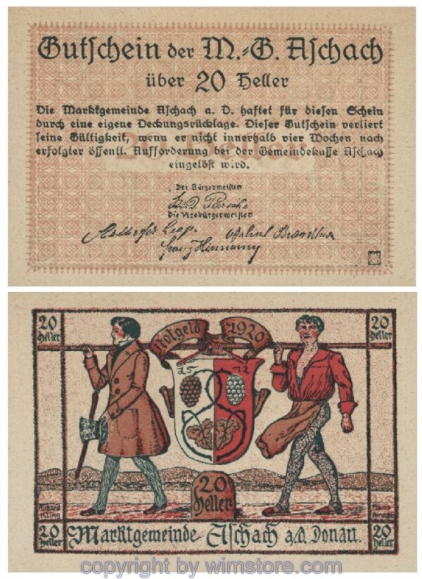Aschach a.d. Donau, G0053IIb, 20 Heller, 32; 1