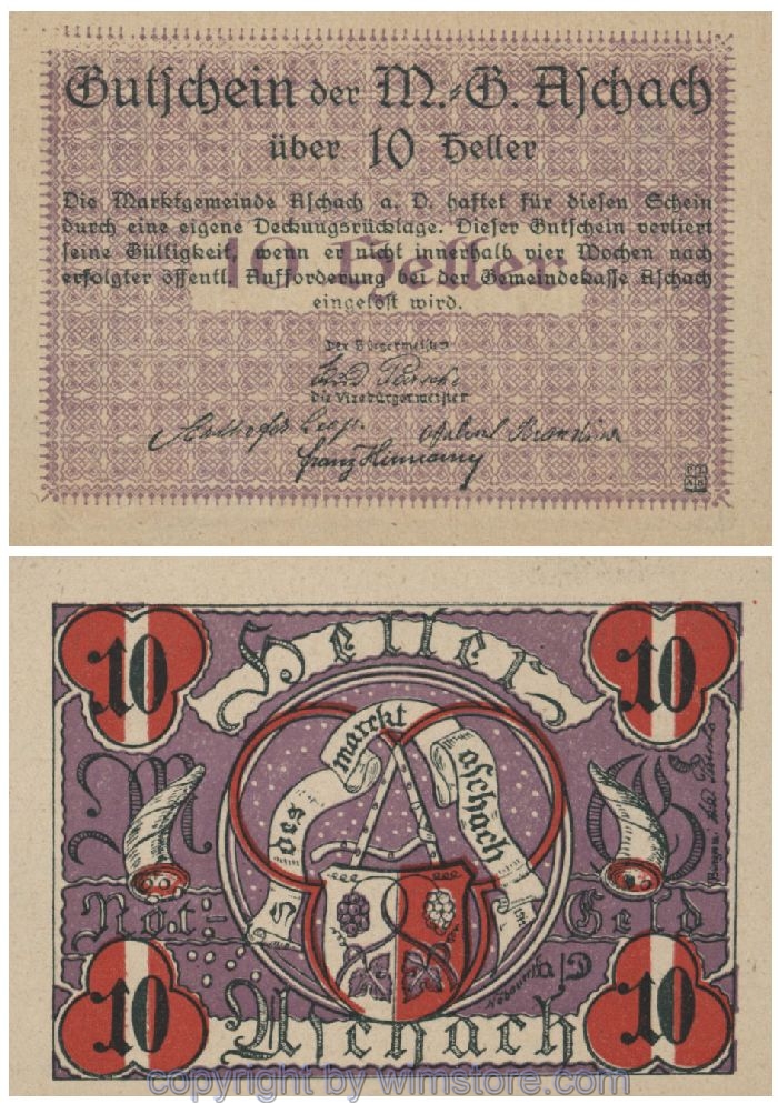 Aschach a.d. Donau, G0053IIb, 10 Heller, 46; 1