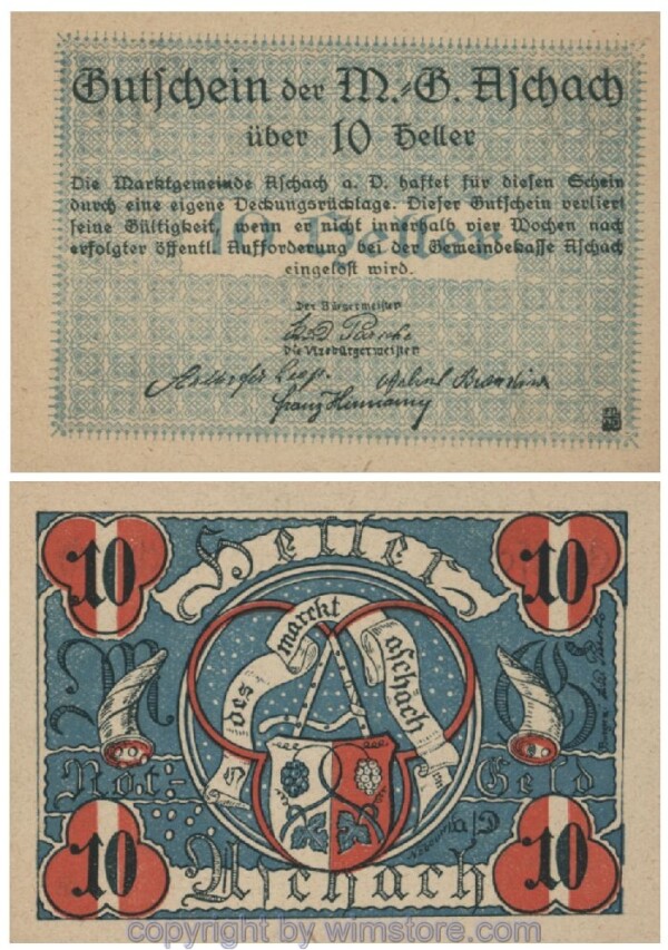 Aschach a.d. Donau, G0053IIb, 10 Heller, 52; 1