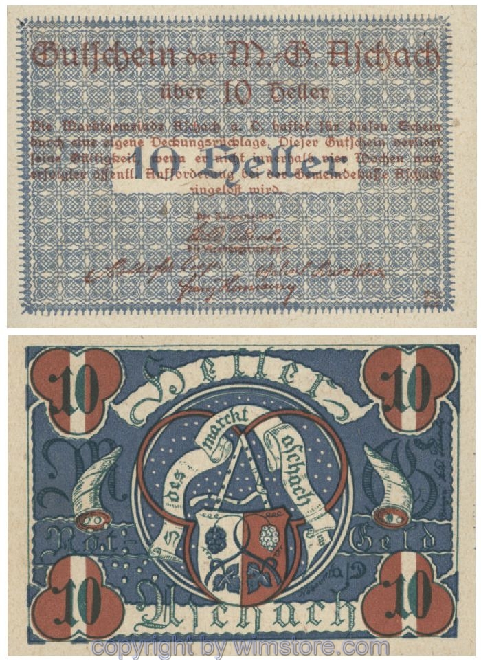 Aschach a.d. Donau, G0053IIb, 10 Heller, 58; 1