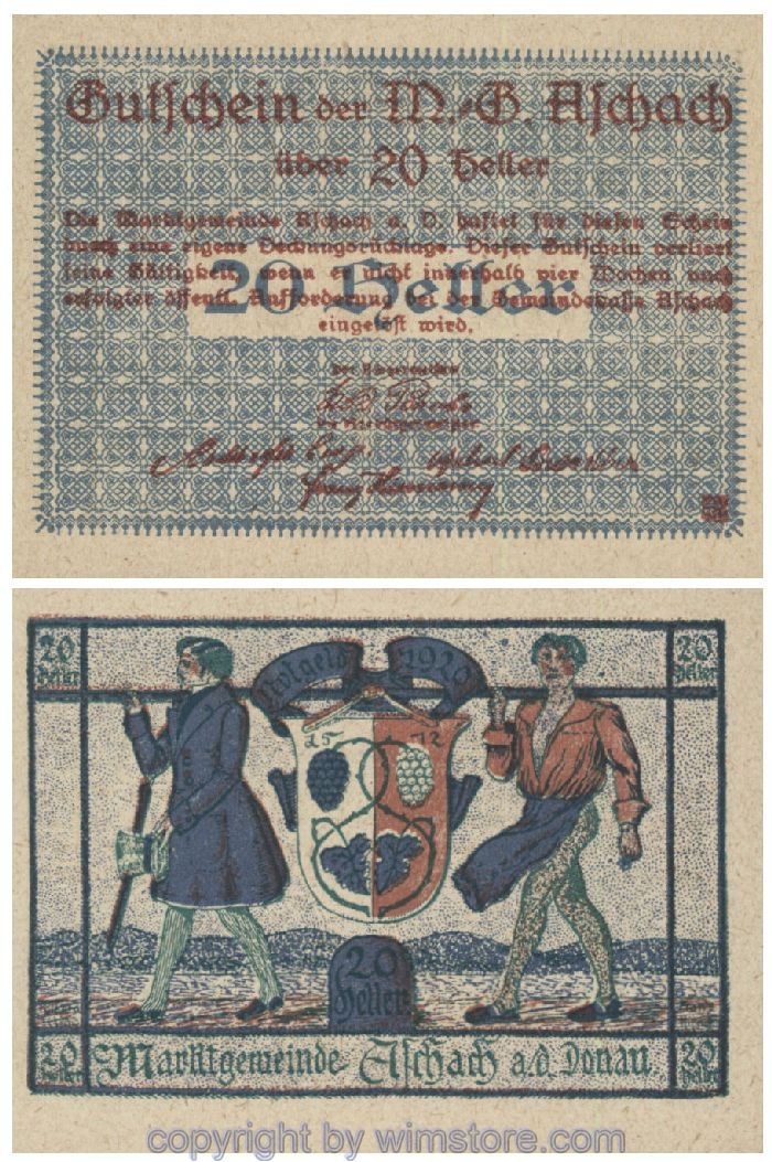 Aschach a.d. Donau, G0053IIb, 20 Heller, 59; 1