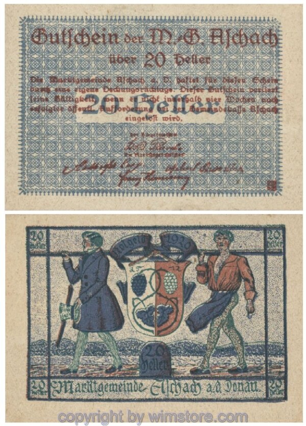Aschach a.d. Donau, G0053IIb, 20 Heller, 59; 1-