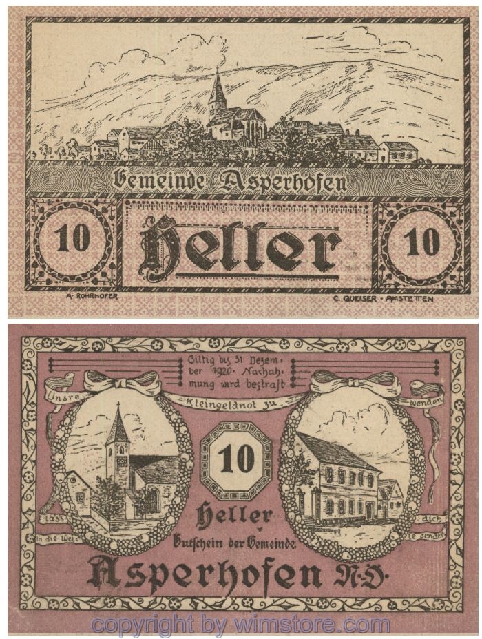 Asperhofen, G0058a, 10 Heller; 1