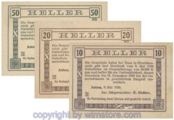 sn101163 Asten, G0059a, Serie 10, 20, 50 Heller; 1-