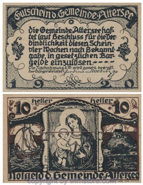 Attersee, G0060a, 10 Heller; 1