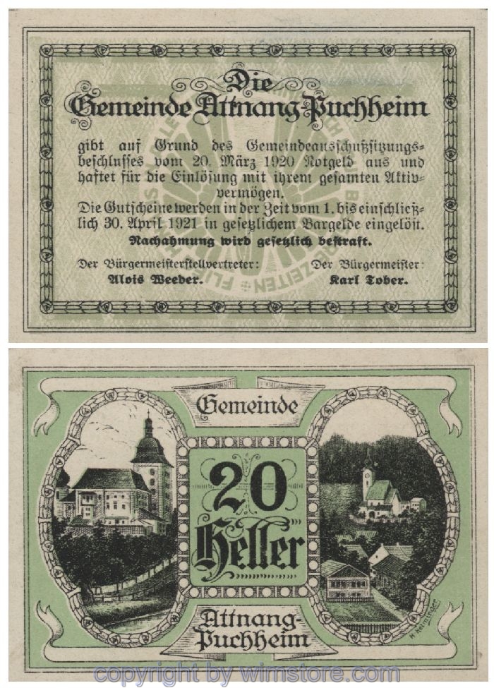 Attnang-Puchheim, G0061I, 20 Heller; 1