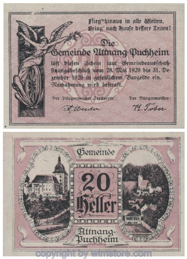 Attnang-Puchheim, G0061II, 20 Heller, g-r; 1