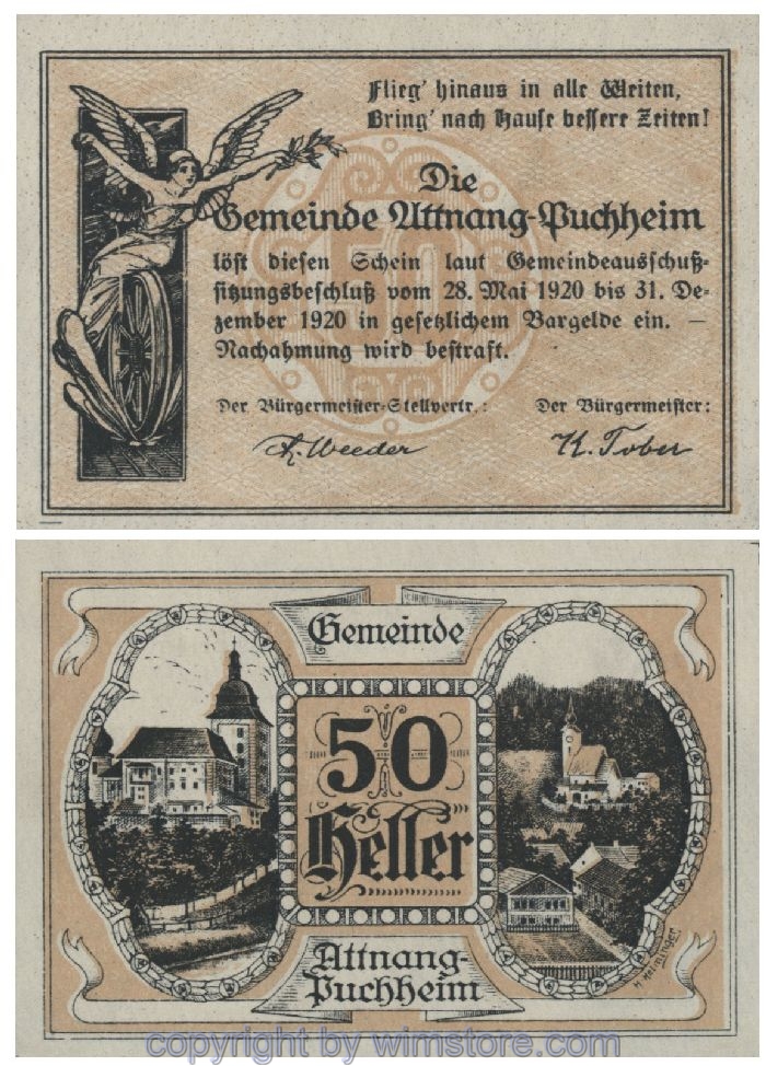 Attnang-Puchheim, G0061II, 50 Heller, g-g; 1