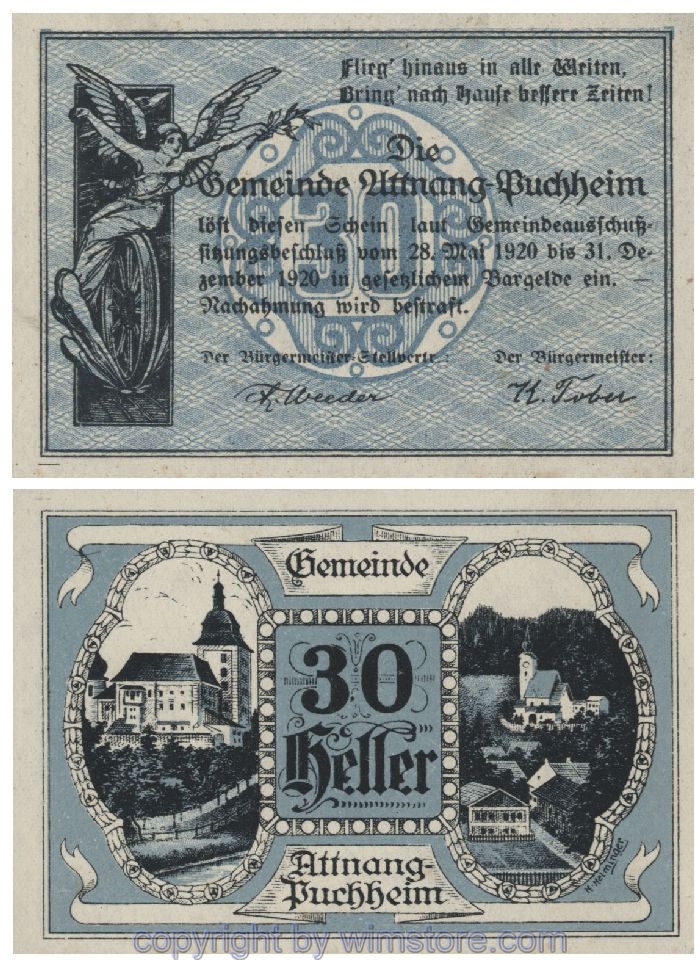 Attnang-Puchheim, G0061II, 30 Heller, g-r; 1-