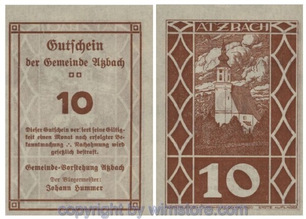 Atzbach, G0062b, 10 Heller; 1-