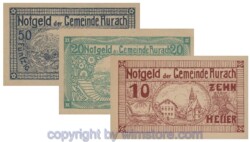 Aurach, G0068b, Serie 10, 20, 50 Heller; -1,