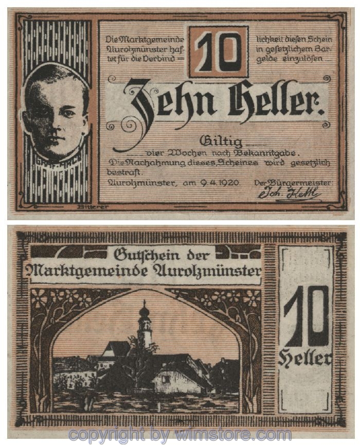 Aurolzmünster, G0069a, 10 Heller; 1-