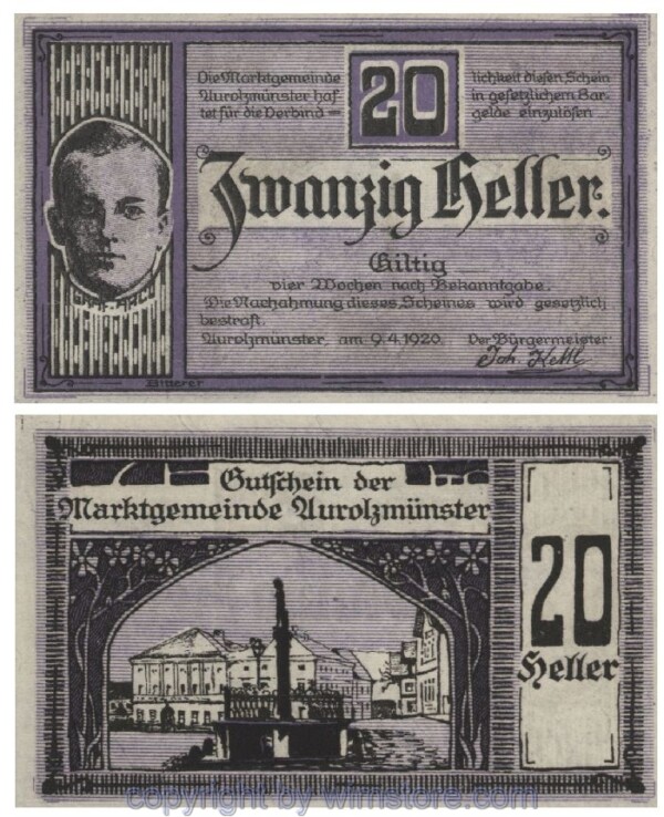 Aurolzmünster, G0069a, 20 Heller; 1-